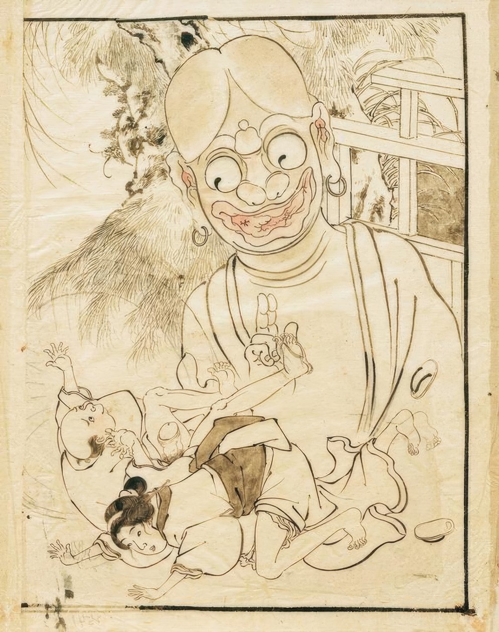 Erotikus jelenet alkotó: Katsushika Hokusai