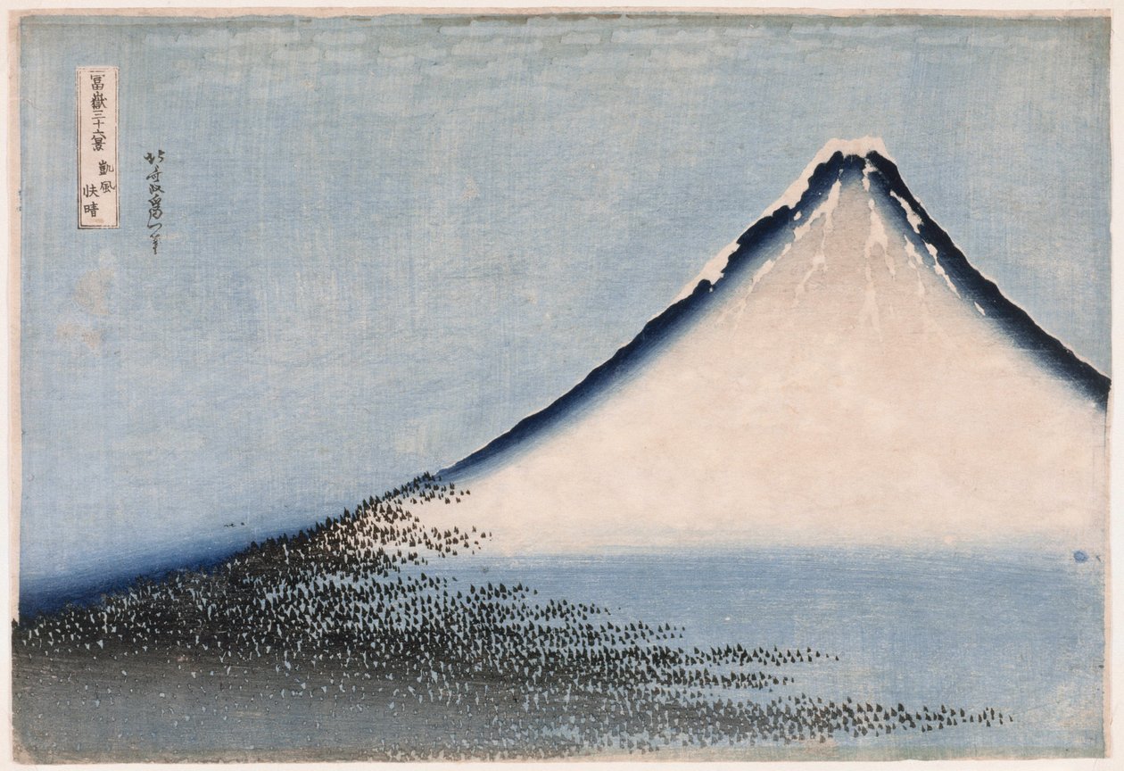Fine Wind, Clear Weather, változat kiadás, a Thirty6 Views of Mount Fuji sorozatból, c. 1831. alkotó: Katsushika Hokusai