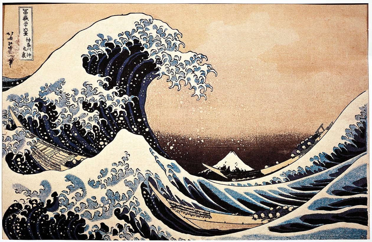 Japán, A nagy hullám festménye alkotó: Katsushika Hokusai
