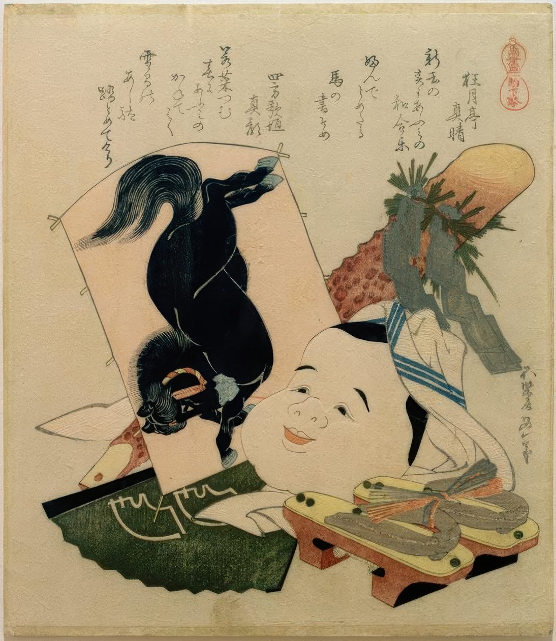 Komageta (patás szandál) alkotó: Katsushika Hokusai