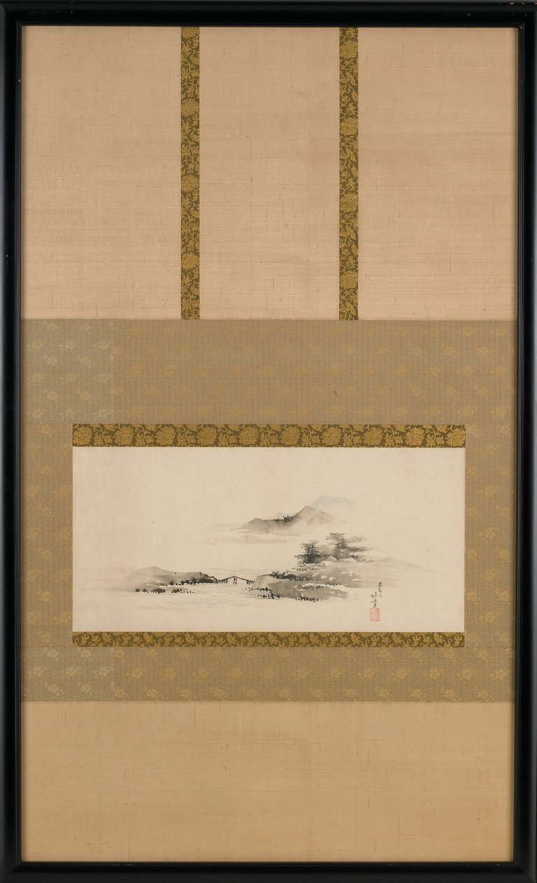 Táj, Edo-korszak, kb. 1801-1802. alkotó: Katsushika Hokusai