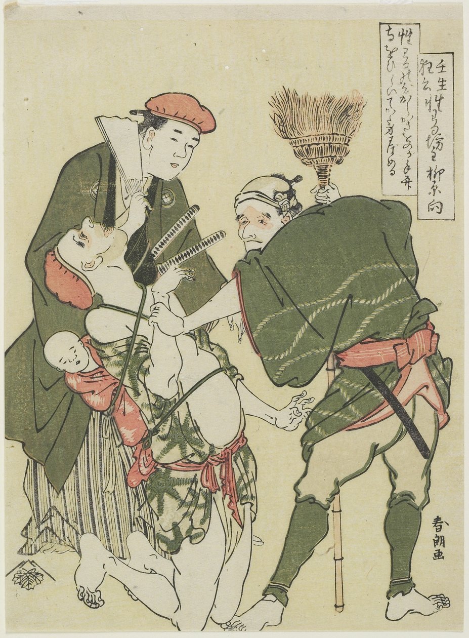 Rosszindulatú pap, c. 1790 alkotó: Katsushika Hokusai