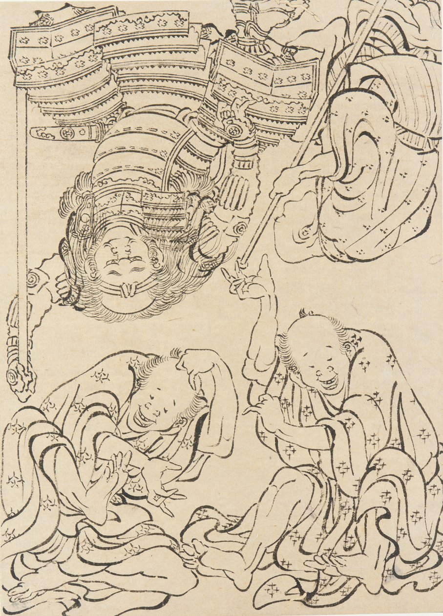 Vegyes alakok, 18. század vége-19. század eleje. alkotó: Katsushika Hokusai