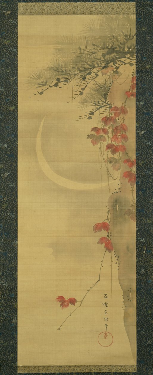 Hold, fenyő és juhar alkotó: Katsushika Hokusai