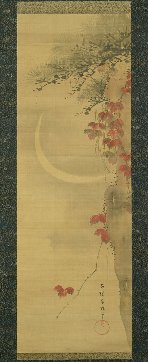 Hold, fenyő és juhar alkotó: Katsushika Hokusai