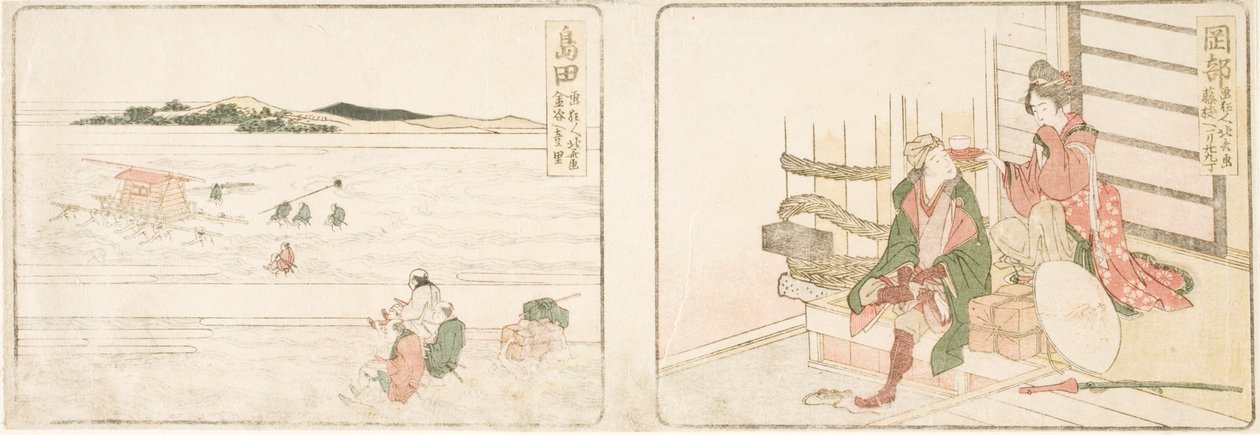 Okabe; Shimada alkotó: Katsushika Hokusai