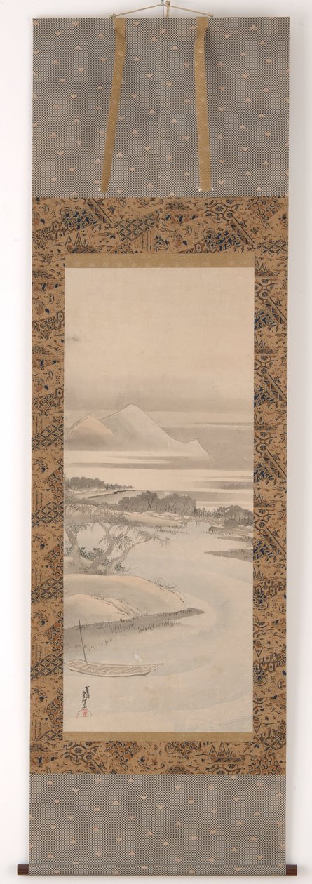 Folyami táj, 1760-1849. alkotó: Katsushika Hokusai