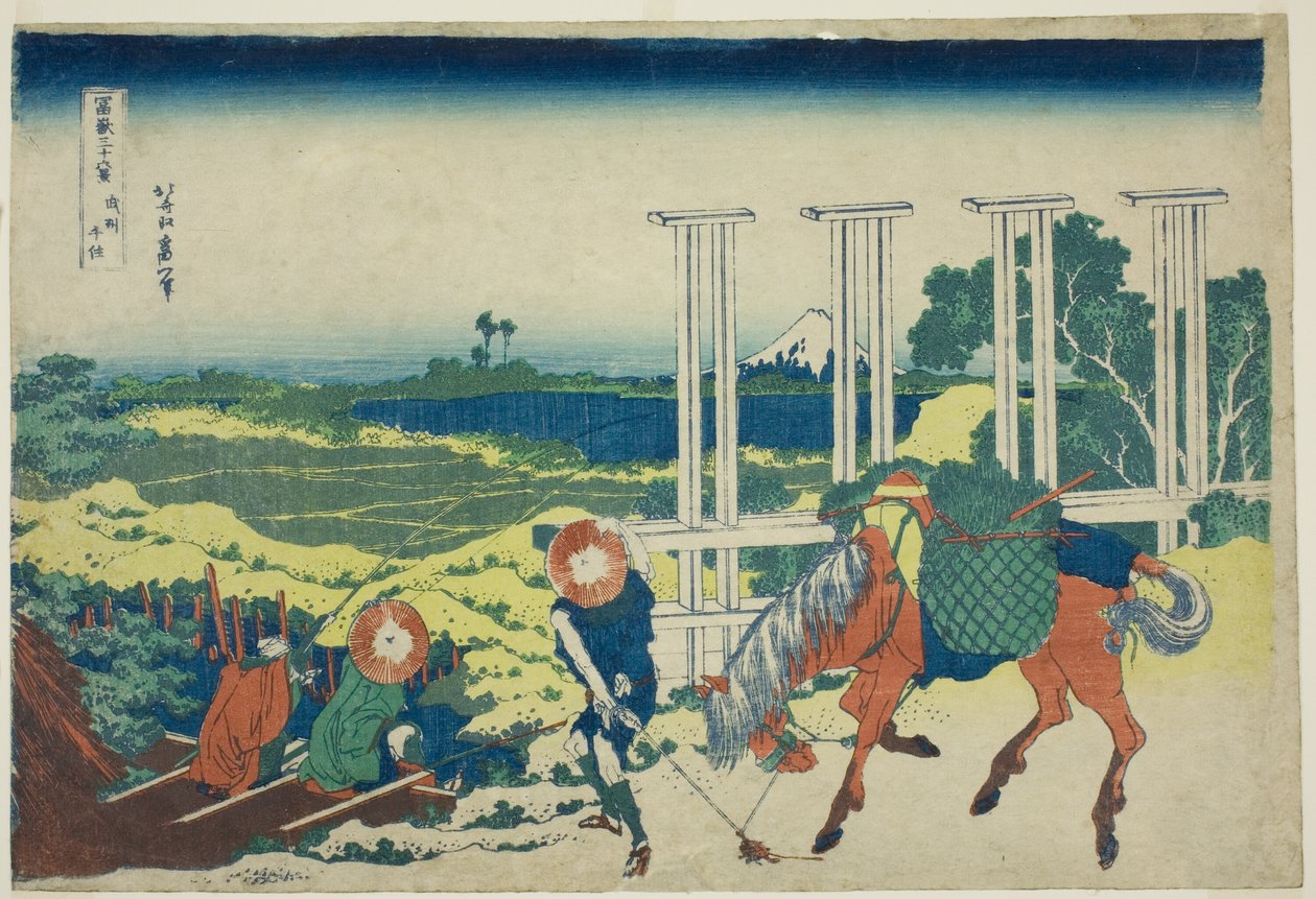 Senju Musashi producer (bushu senju), a "Tirty x ws of fuji" sorozatból alkotó: Katsushika Hokusai