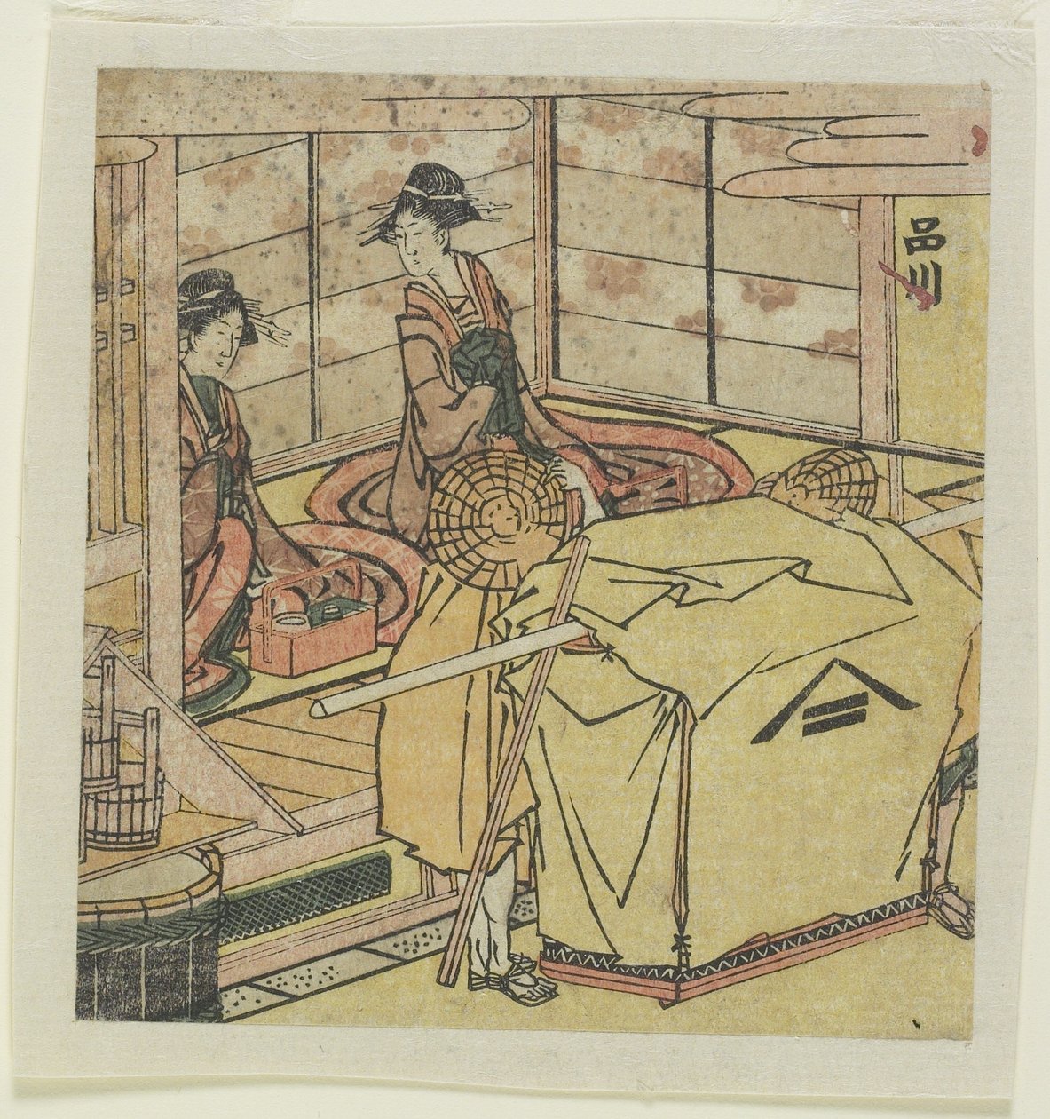 Shinagawa c. 1804 alkotó: Katsushika Hokusai