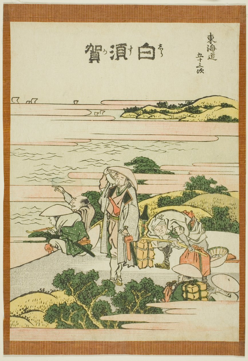 Shirasuka, a te sorozatból: `` Ötvenedik lee S tachi hangja városi fokozatú (városi fok fő hegy következő) alkotó: Katsushika Hokusai
