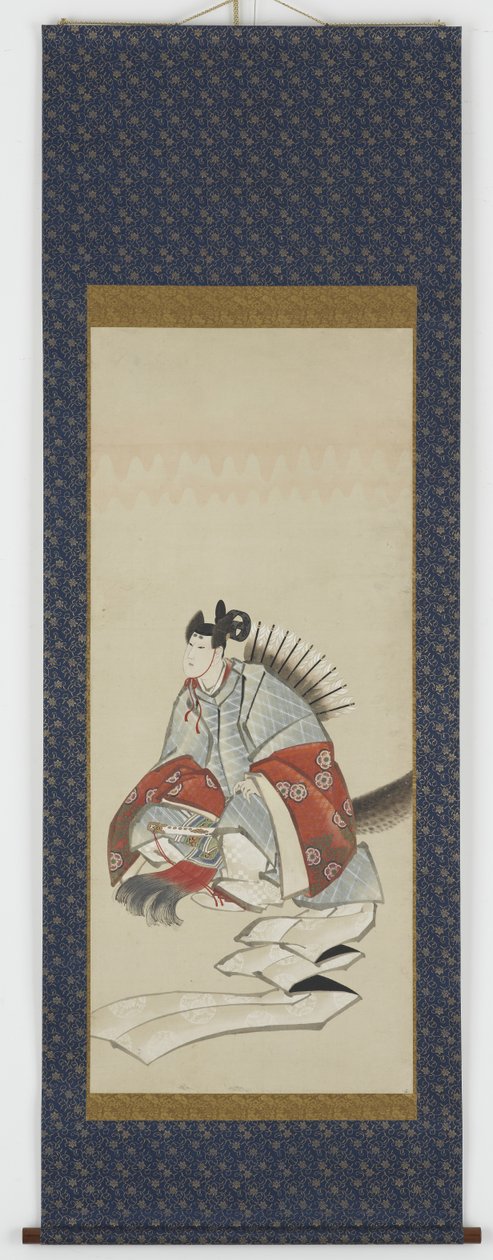 A költészet hat halhatatlanja: Ariwara no Narihara, 1806-2008 körül (tinta és szín a papíron) alkotó: Katsushika Hokusai