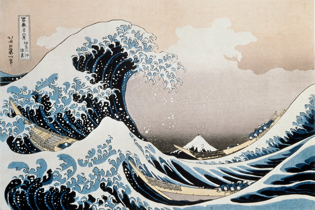 A nagy hullám Kanagawa partjainál, c1829-c1831 alkotó: Katsushika Hokusai