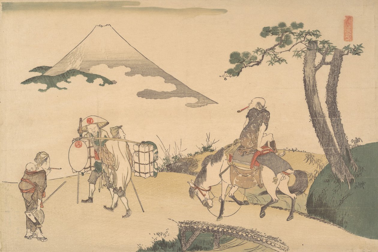 A Fuji-hegy teteje, kb. 1800. alkotó: Katsushika Hokusai