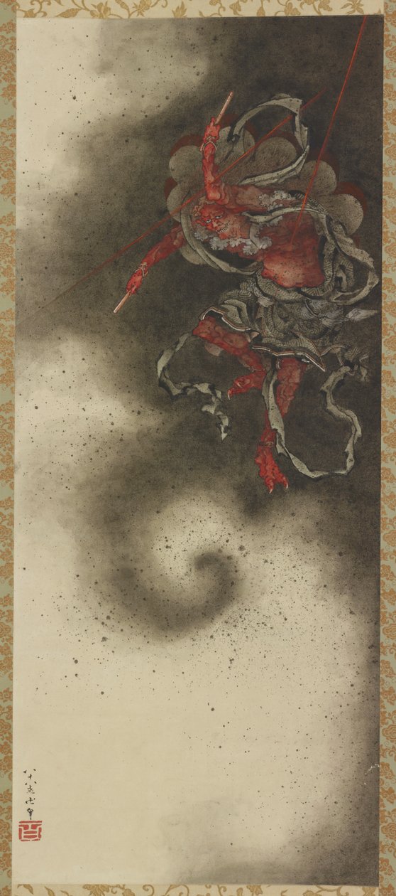 Mennydörgés isten, Edo-korszak alkotó: Katsushika Hokusai