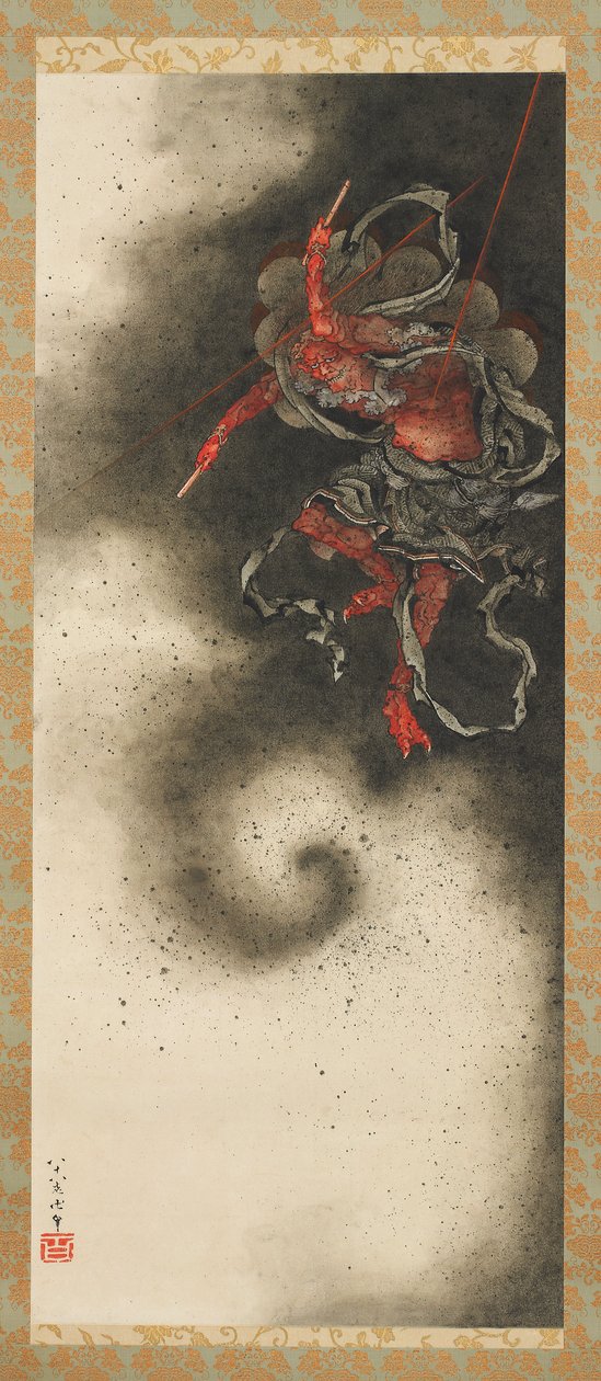Mennydörgés isten, Edo-korszak alkotó: Katsushika Hokusai