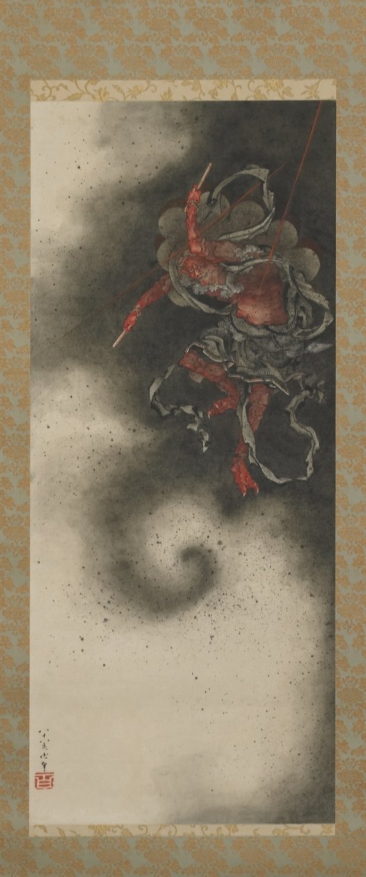 Mennydörgés isten, Edo-korszak alkotó: Katsushika Hokusai