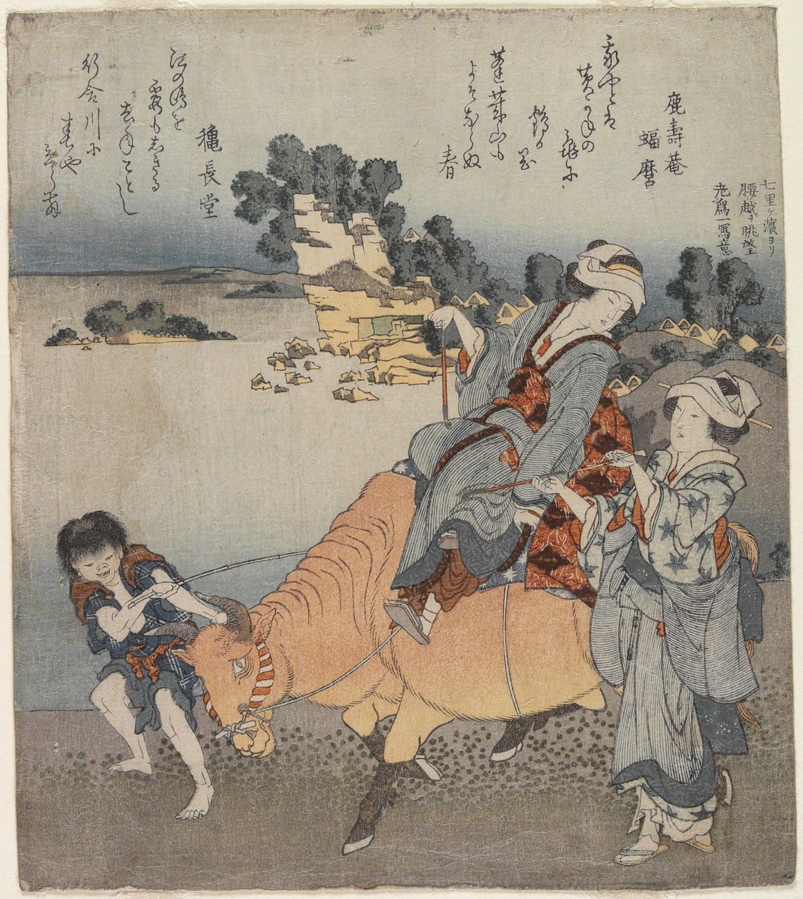 Nézetkép minőségi Leaguer strand, 1820-1834 alkotó: Katsushika Hokusai