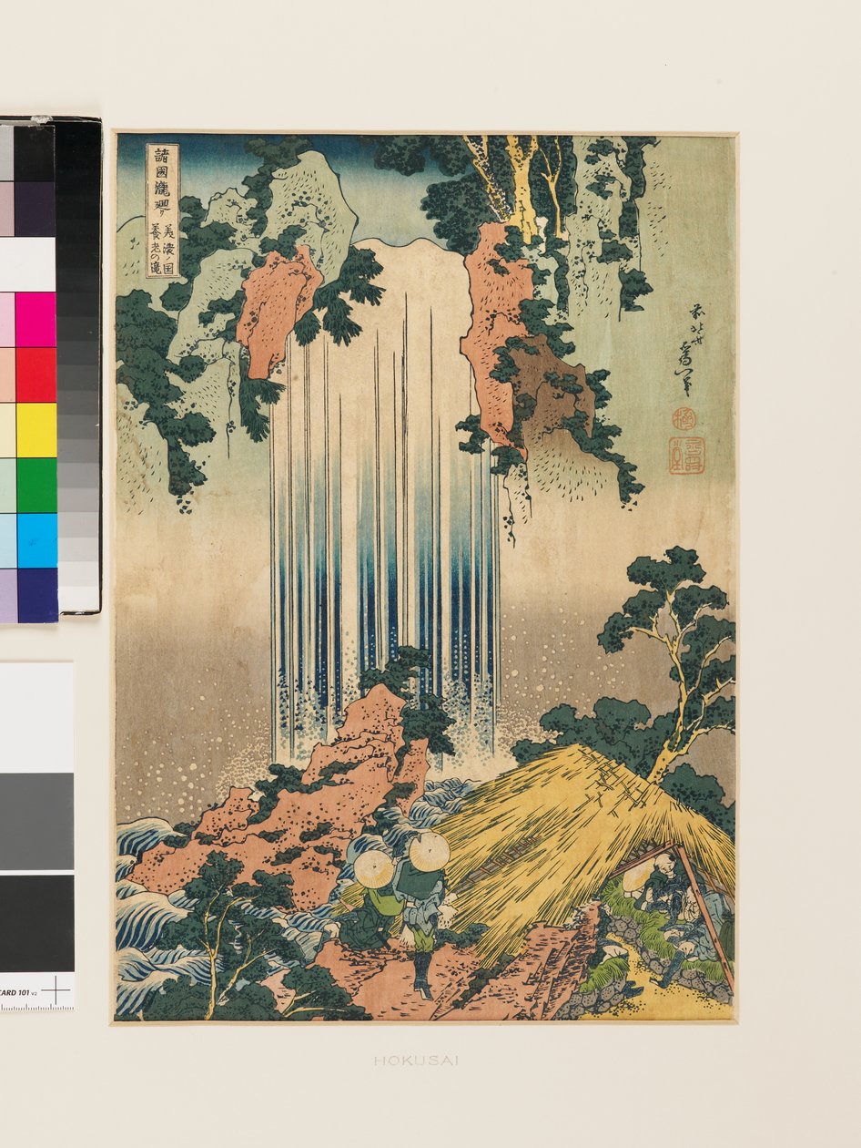 Yoro vízesés Mino tartományban (másolat) alkotó: Katsushika Hokusai