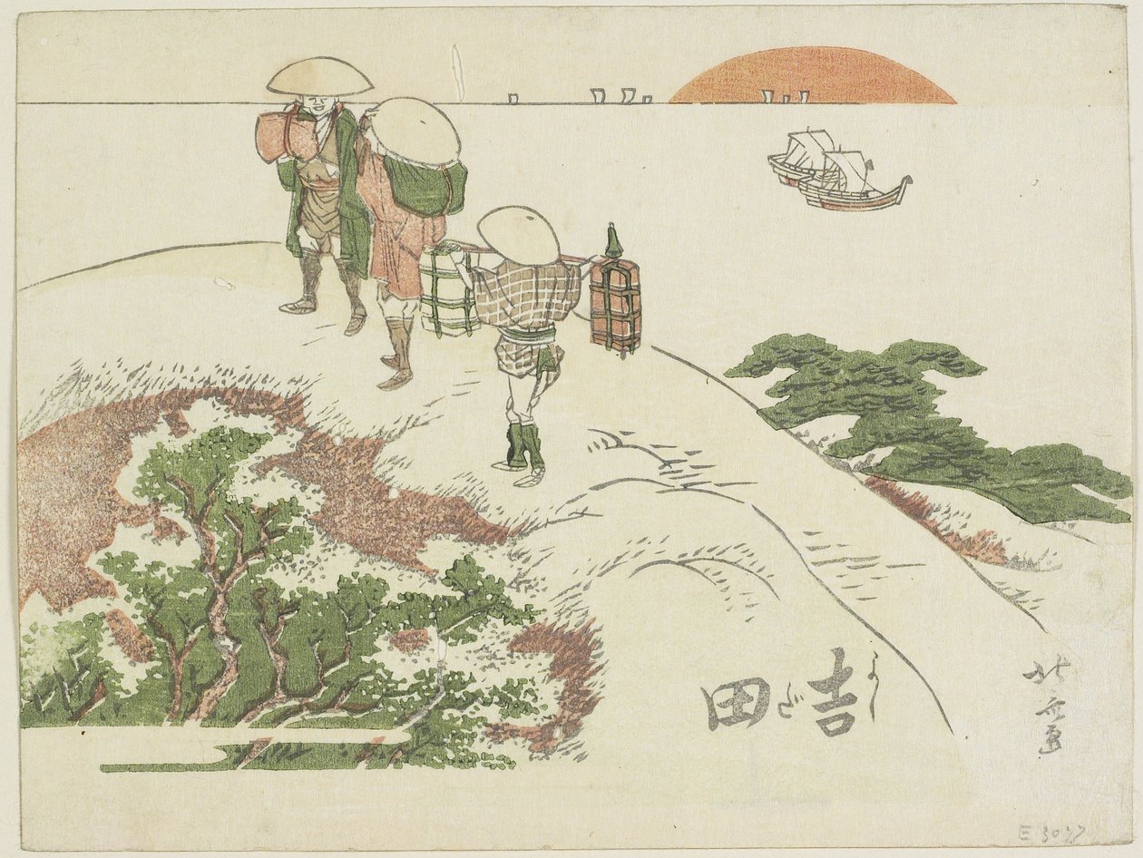 Yoshida, 1799-1802 alkotó: Katsushika Hokusai
