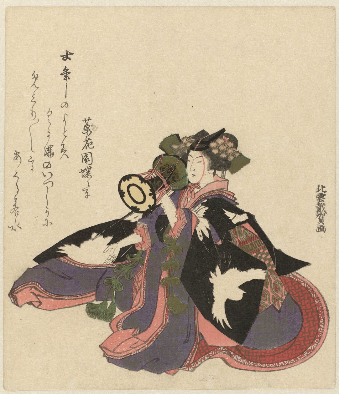 Nő a dob alkotó: Katsushika Hokuun