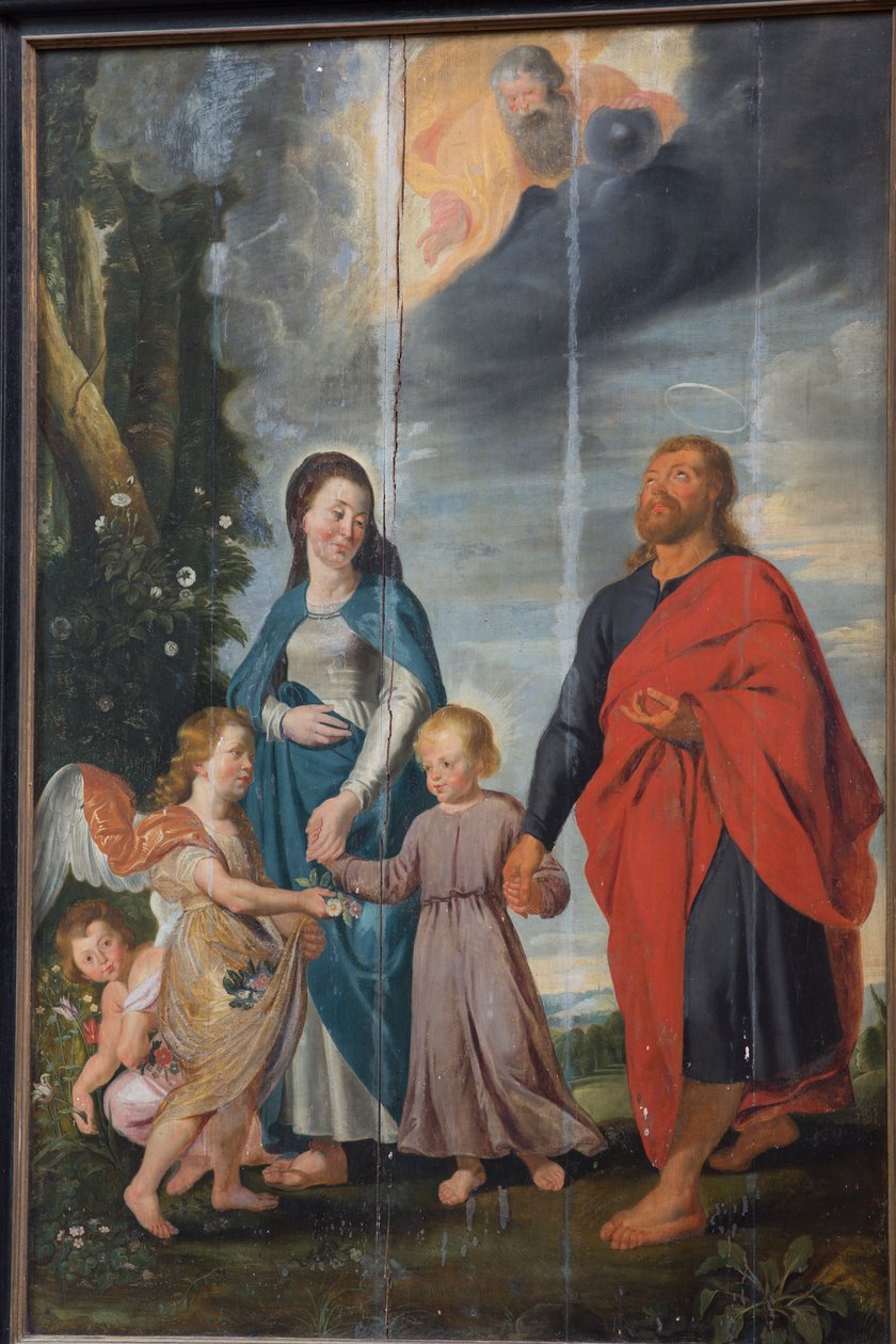 Plébániatemplom (Saint Walburga plébániatemplom). festmény. alkotó: Baron James de Rothschild