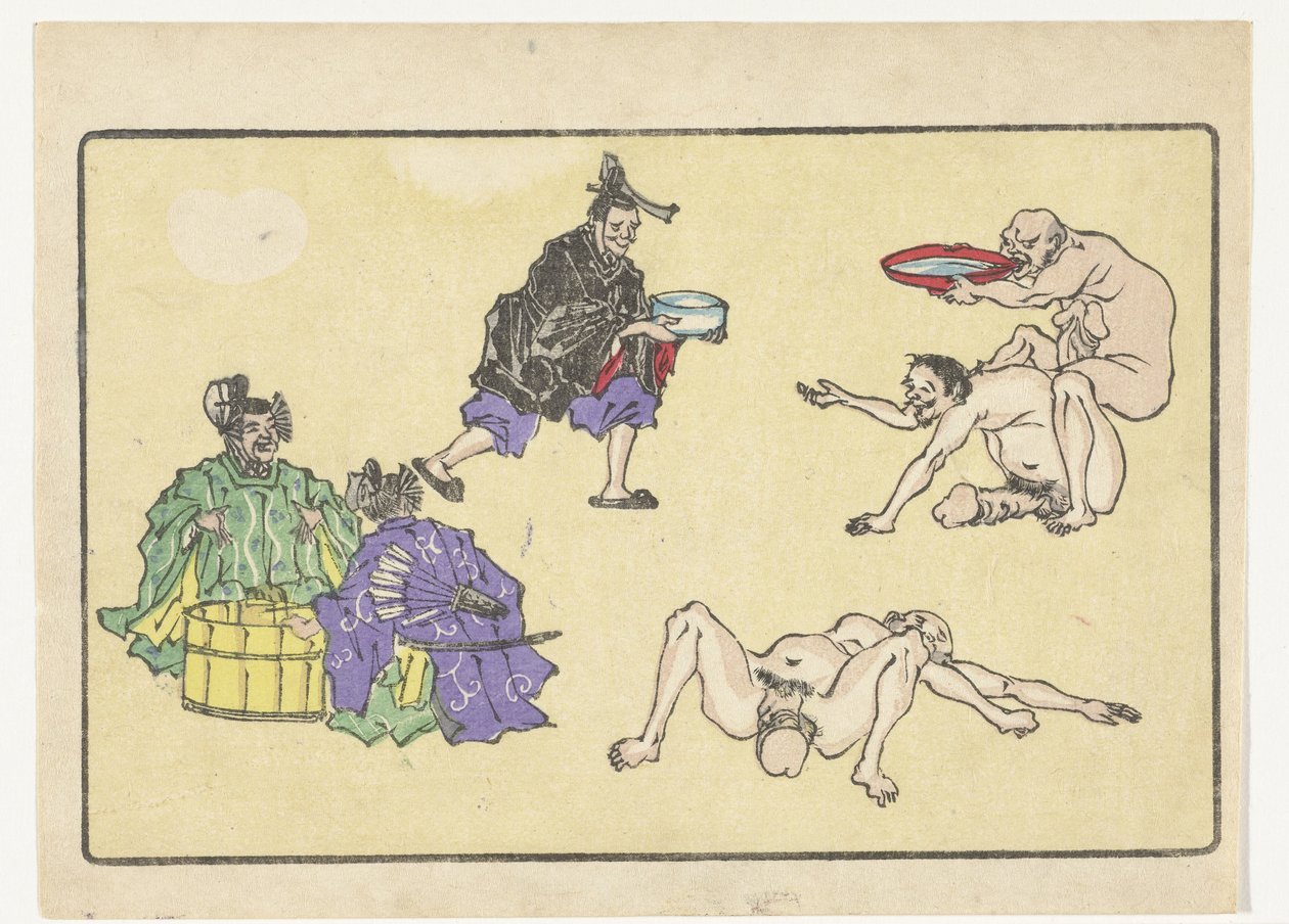 vízhordó The Big Tail (sorozat címe) alkotó: Kawanabe Kyosai