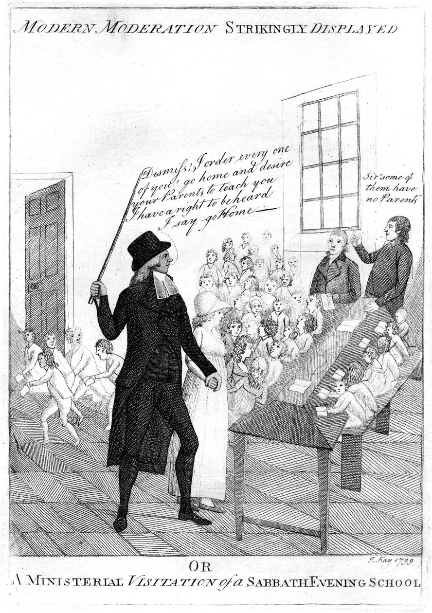 „A modern moderáció feltűnően megjelenítve”, 1799 alkotó: Kay
