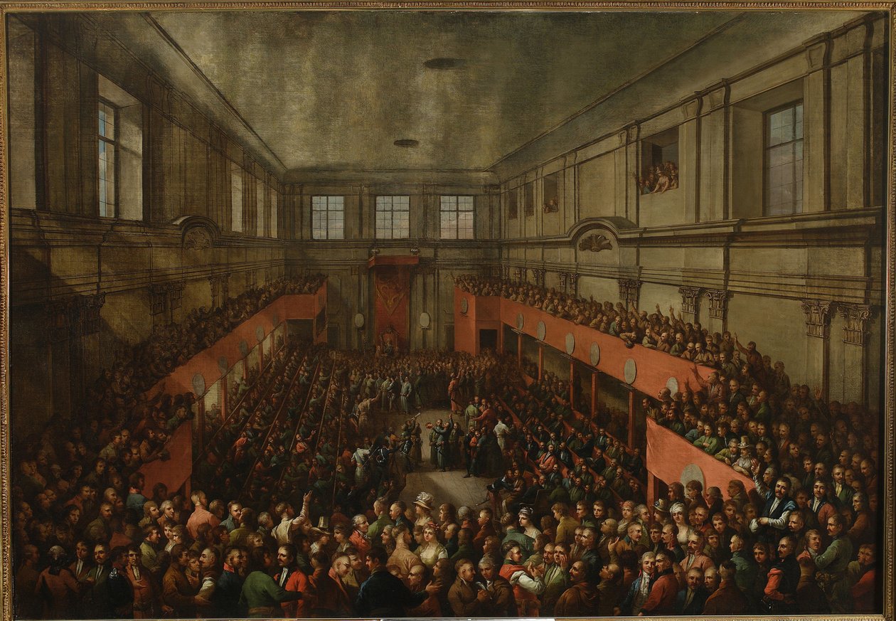Constitution polonaise du 3 mai 1791 – A május 3-i alkotmány elfogadása alkotó: Kazimierz Wojniakowski