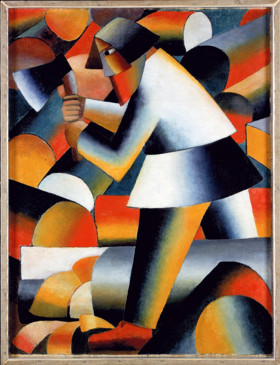 A Favágó (recto) alkotó: Kazimir Severinovich Malevich