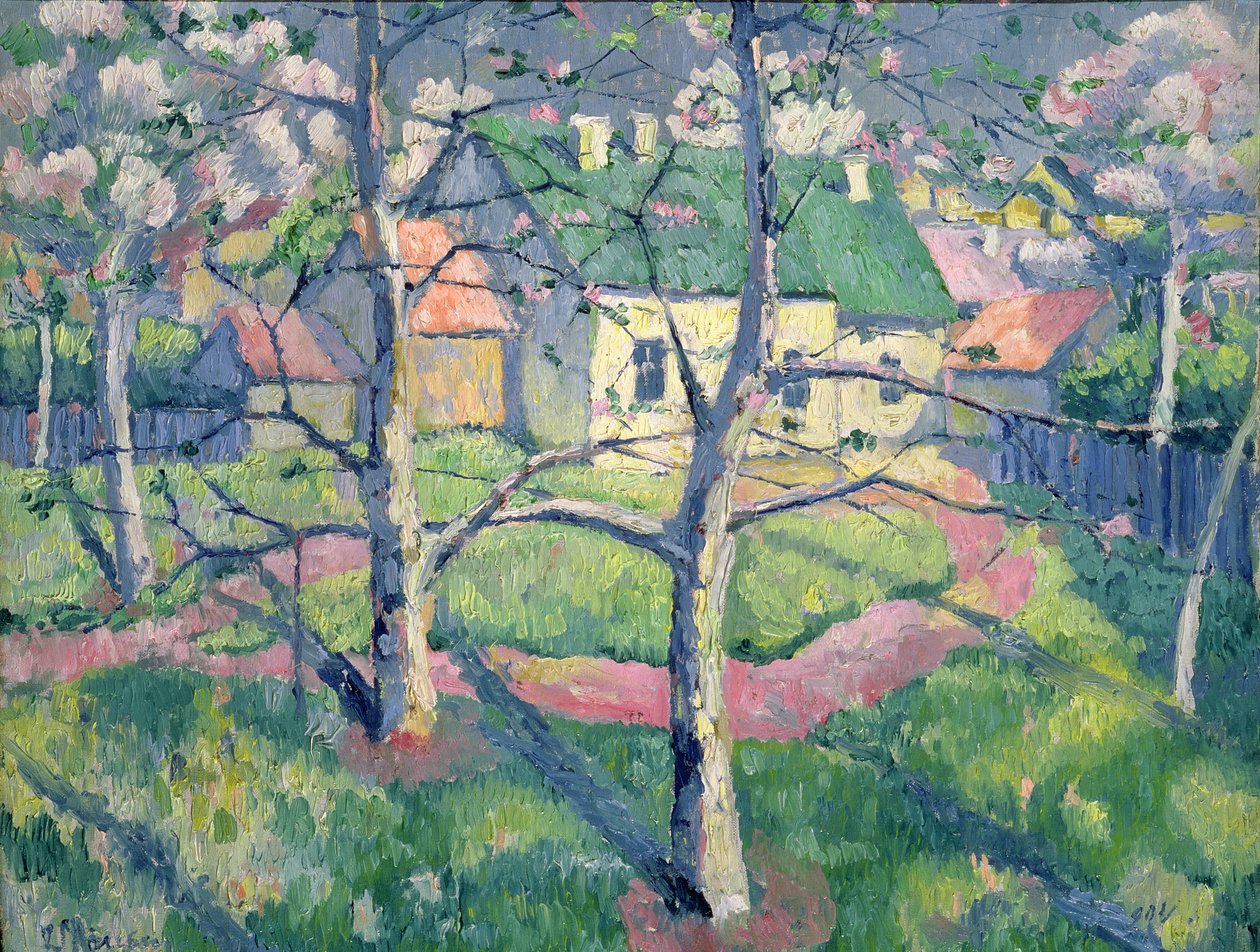 Virágzó almafák, 1904 alkotó: Kazimir Severinovich Malevich