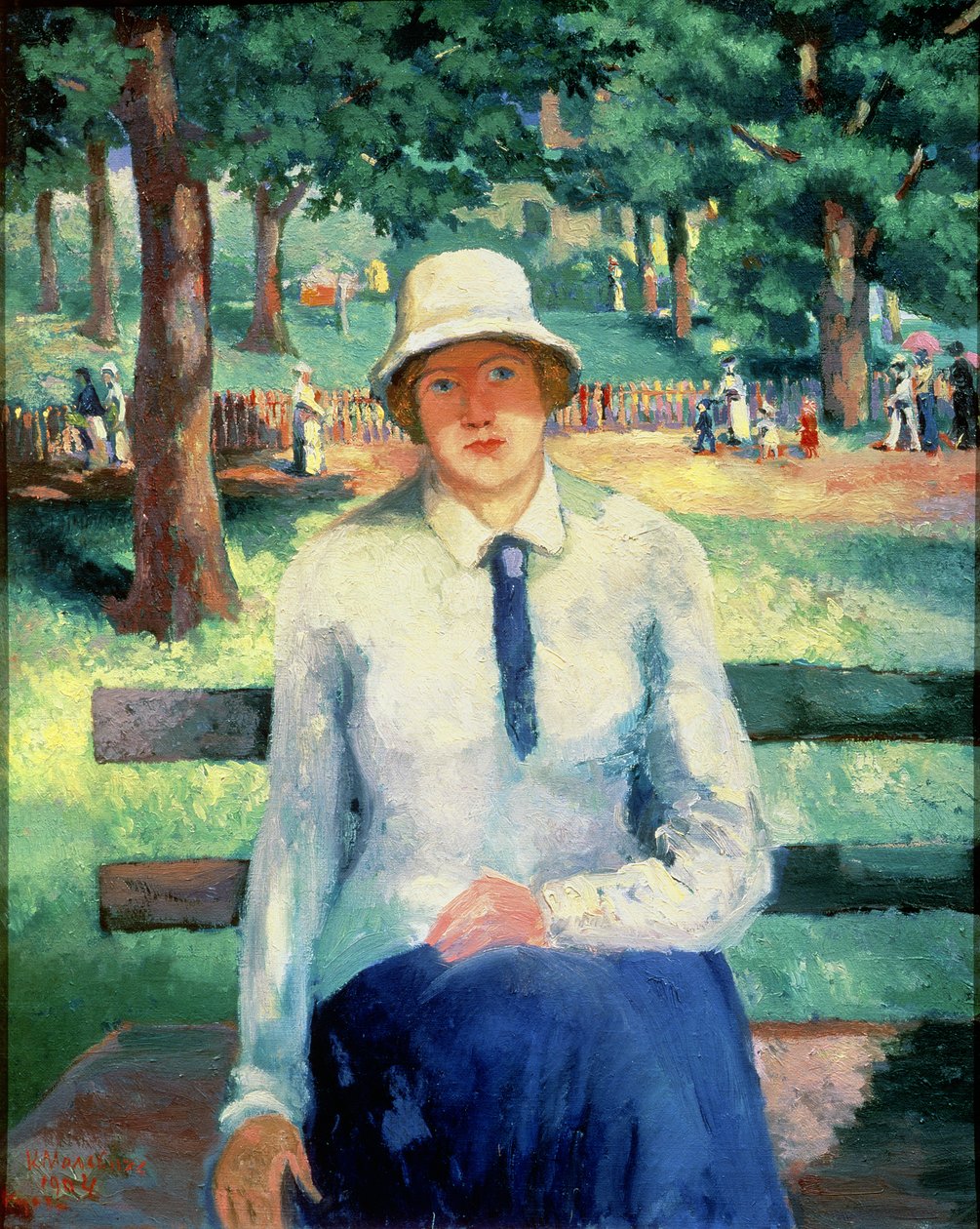 Lány munka nélkül, 1918-19 alkotó: Kazimir Severinovich Malevich