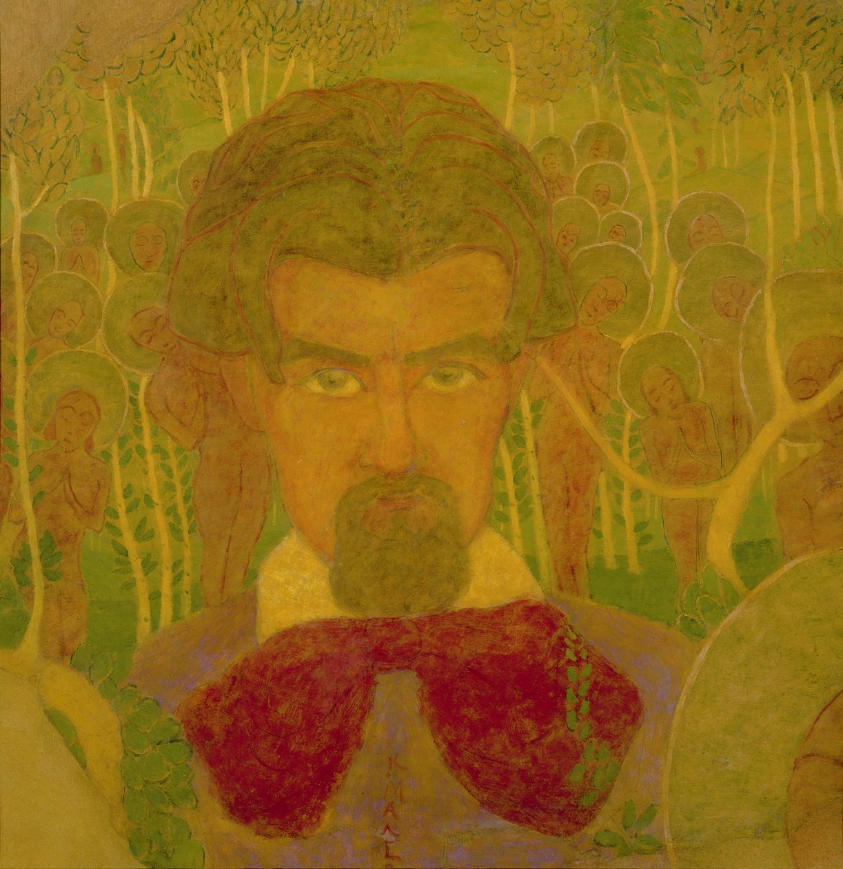 Önarckép, tanulmány egy freskóhoz, 1907 (tempera, karton) alkotó: Kazimir Severinovich Malevich