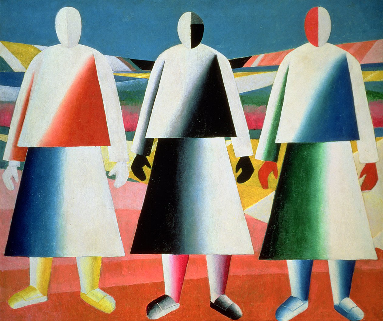 Fiatal lányok a mezőn, 1928-32 alkotó: Kazimir Severinovich Malevich