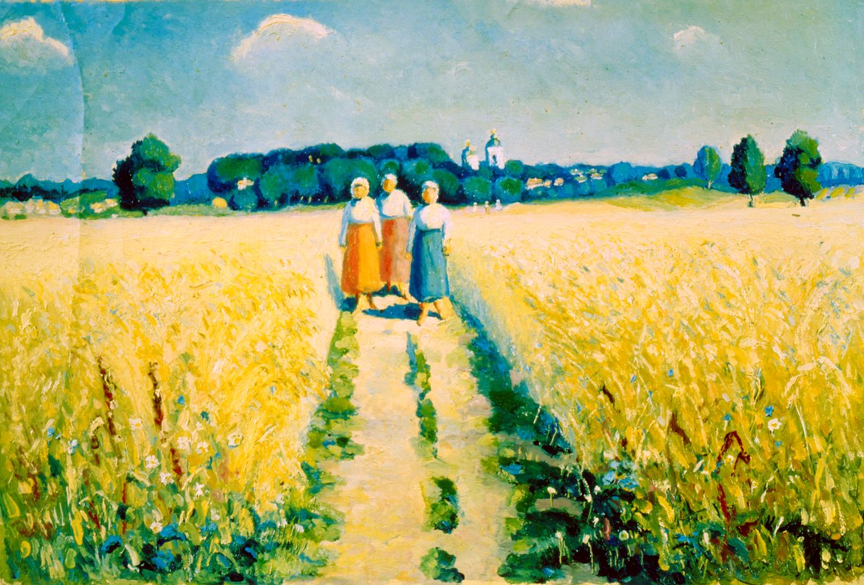 Három nő az úton, 1927 után alkotó: Kazimir Severinovich Malevich