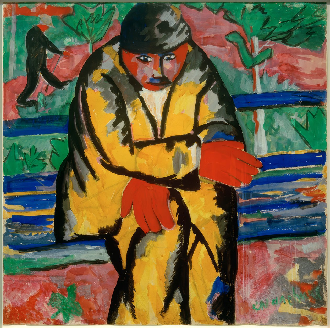 A körúton, 1910 alkotó: Kazimir Severinovich Malevich