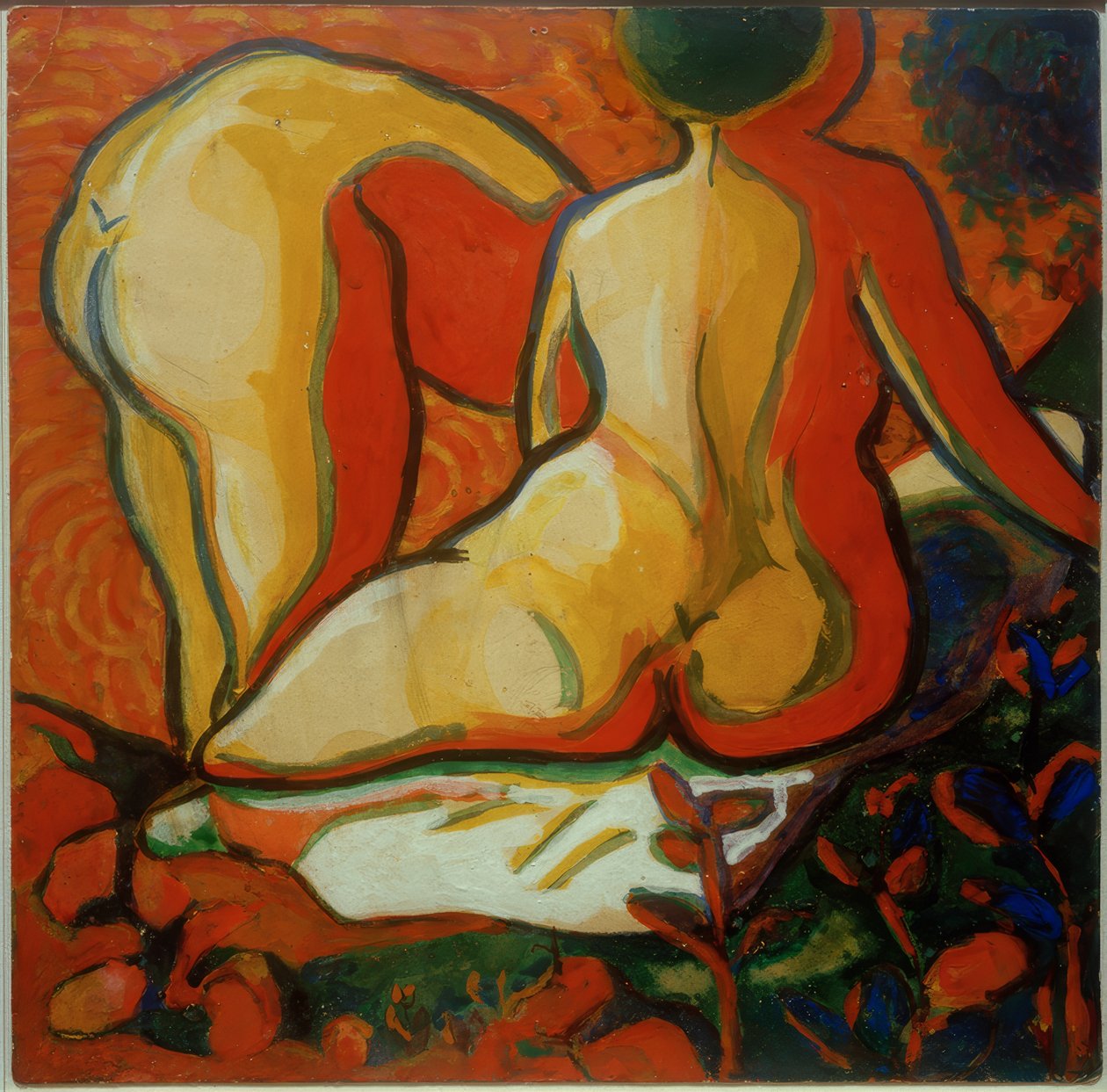 A fürdőzők hátulnézete alkotó: Kazimir Severinovich Malevich