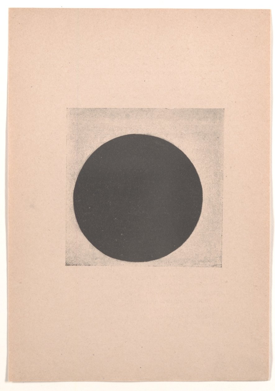 Fekete kör a "Kubizmustól és futurizmustól a szuprematizmusig: új realizmus a festészetben" című filmhez alkotó: Kazimir Severinovich Malevich