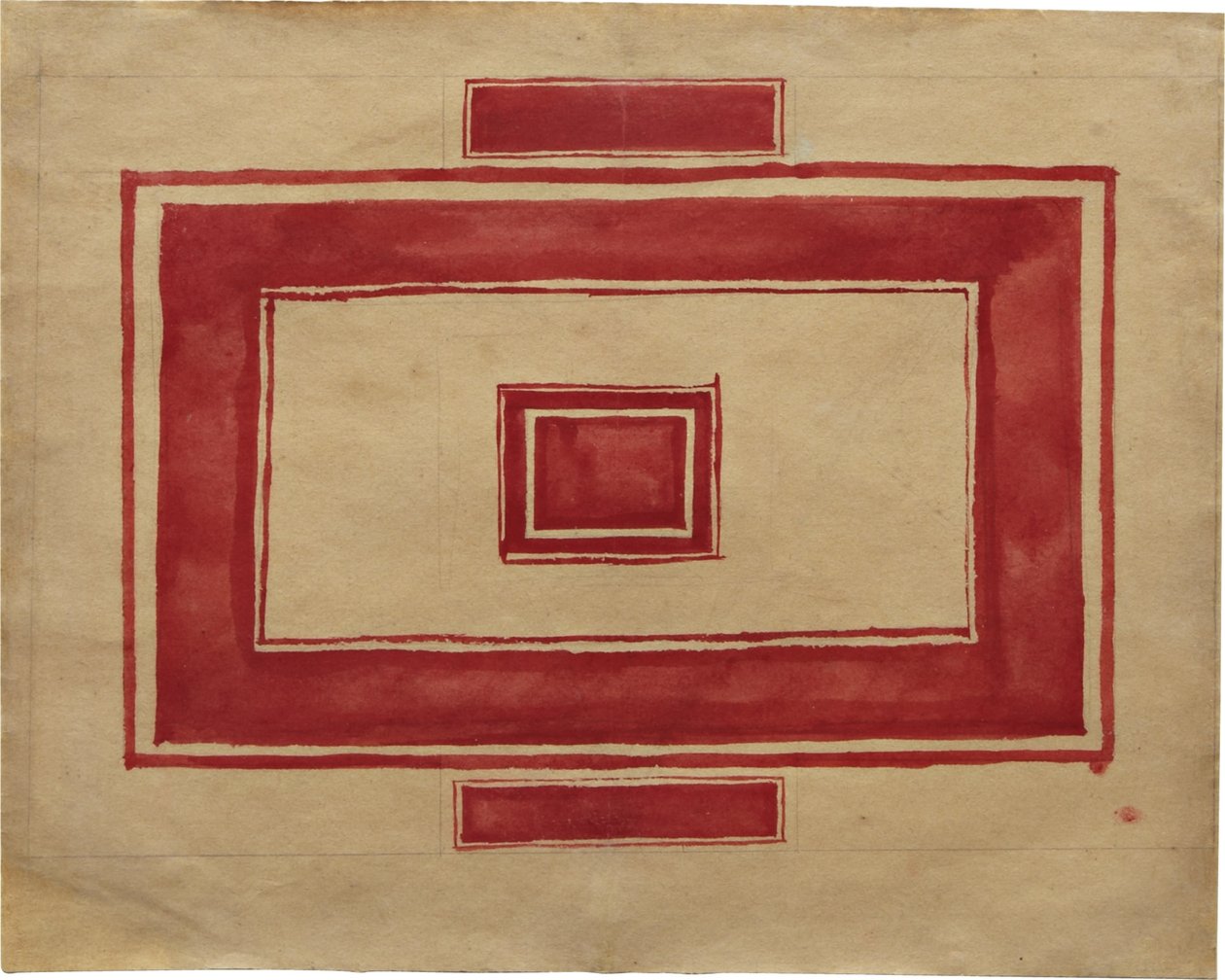 A leningrádi Vörös Színház mennyezeti terve alkotó: Kazimir Severinovich Malevich