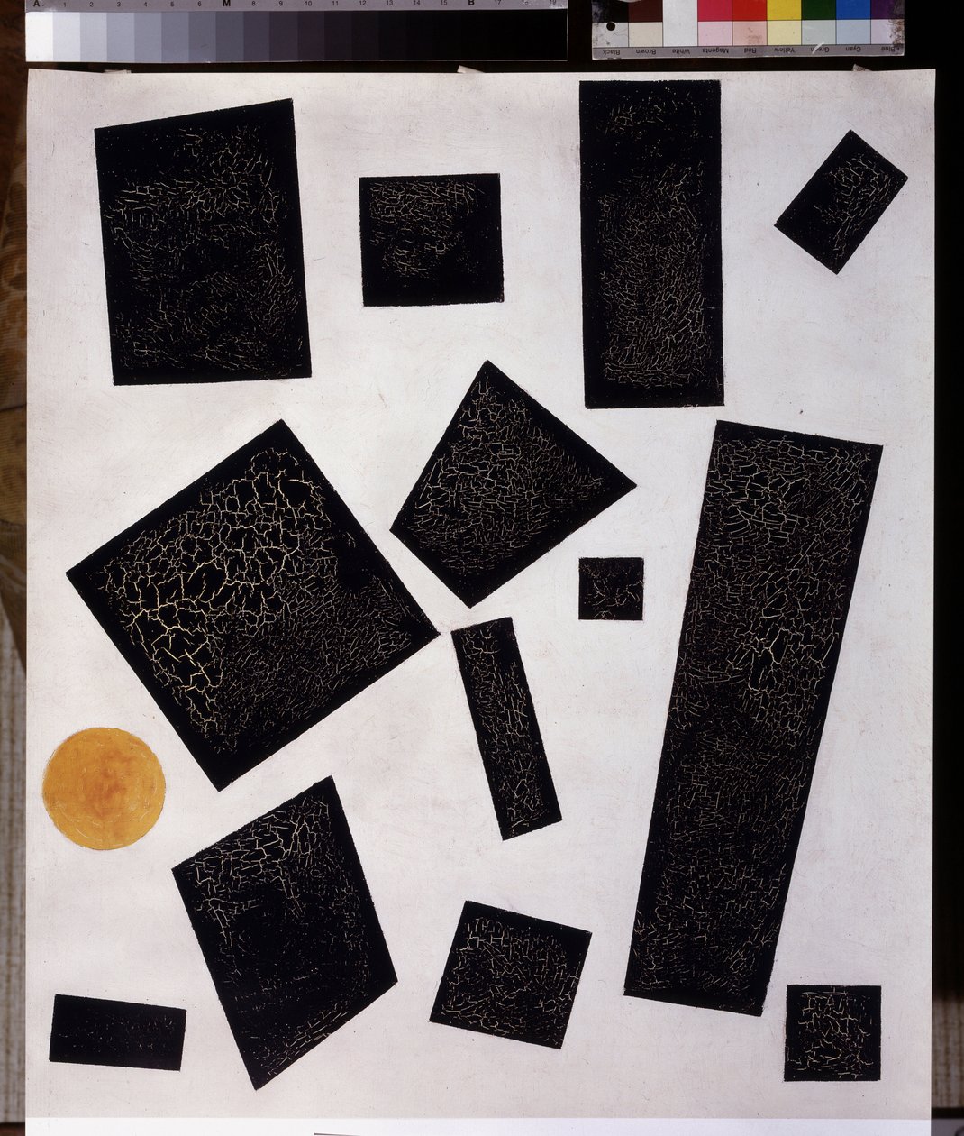 A szuprematizmus összetétele. 1915 (olaj, vászon) alkotó: Kazimir Severinovich Malevich