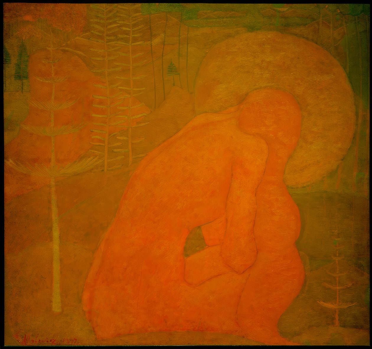 Imádság (tanulmányozás freskóhoz) alkotó: Kazimir Severinovich Malevich