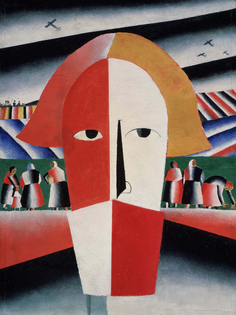 Parasztfej, 1930 körül (olaj, rétegelt lemez) alkotó: Kazimir Severinovich Malevich