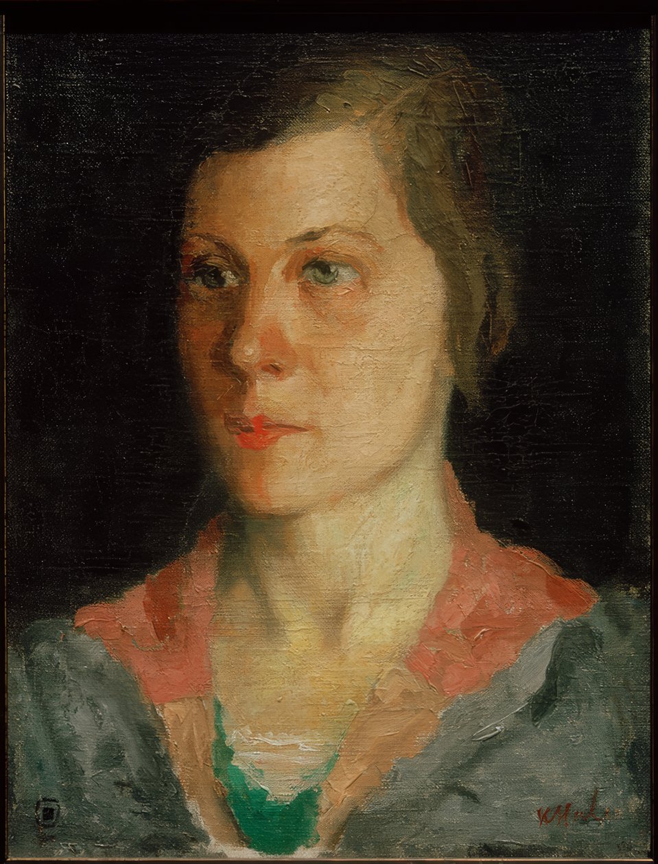 A művész feleségének portréja, 1933 alkotó: Kazimir Severinovich Malevich