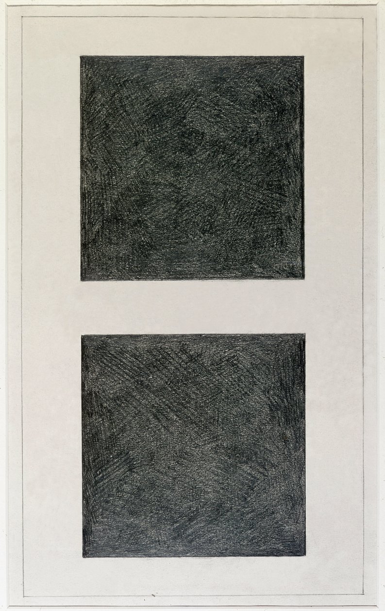 Szuprematista elem: két négyzet (olaj, vászon, XX. század) alkotó: Kazimir Severinovich Malevich