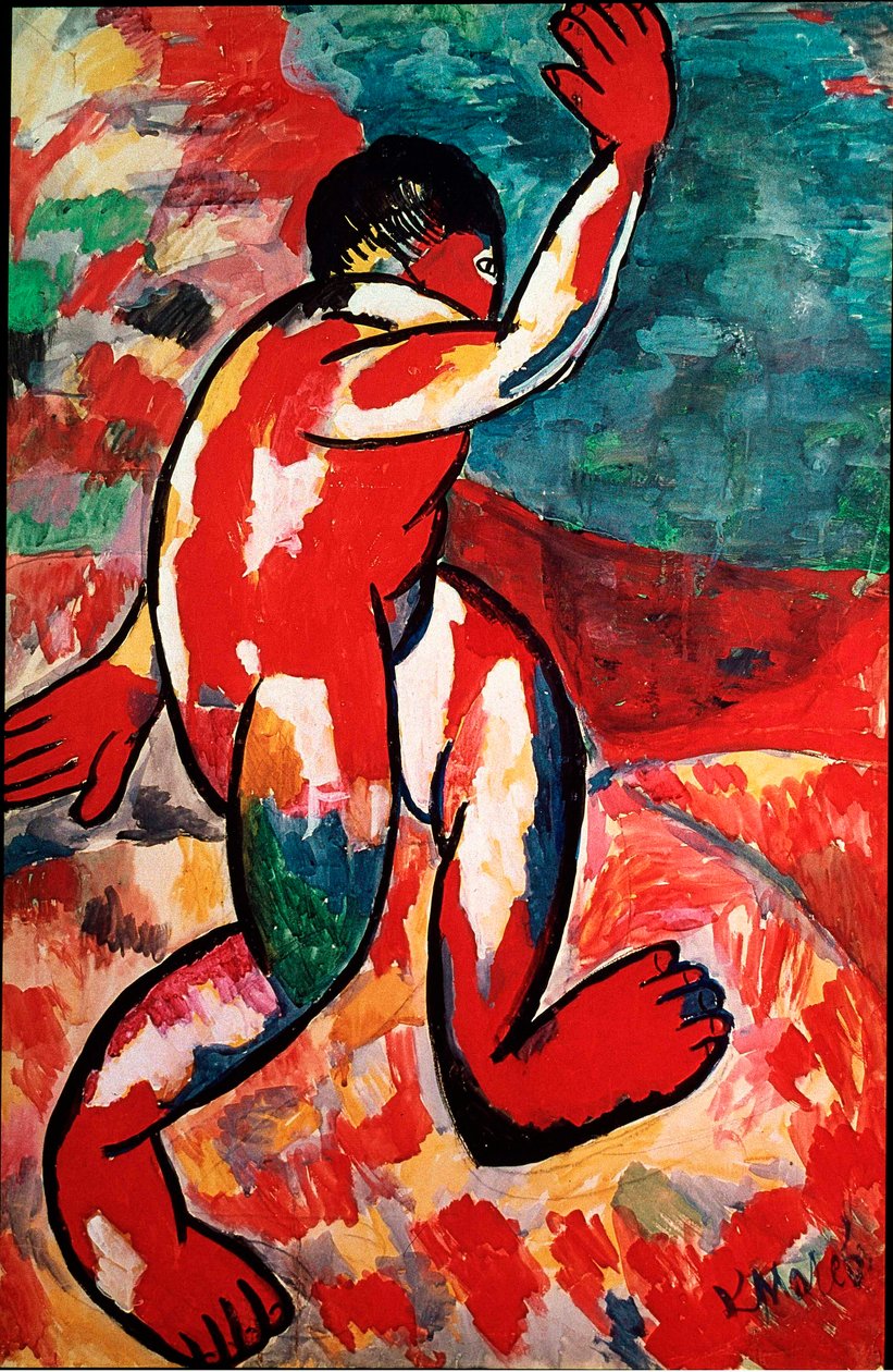 Kasimir Malevic (Malevics, Malevics) A fürdőző festménye (1878-1935) 1910 Dim. 105x69 cm Amszterdam, Stedelijk Múzeum alkotó: Kazimir Severinovich Malevich