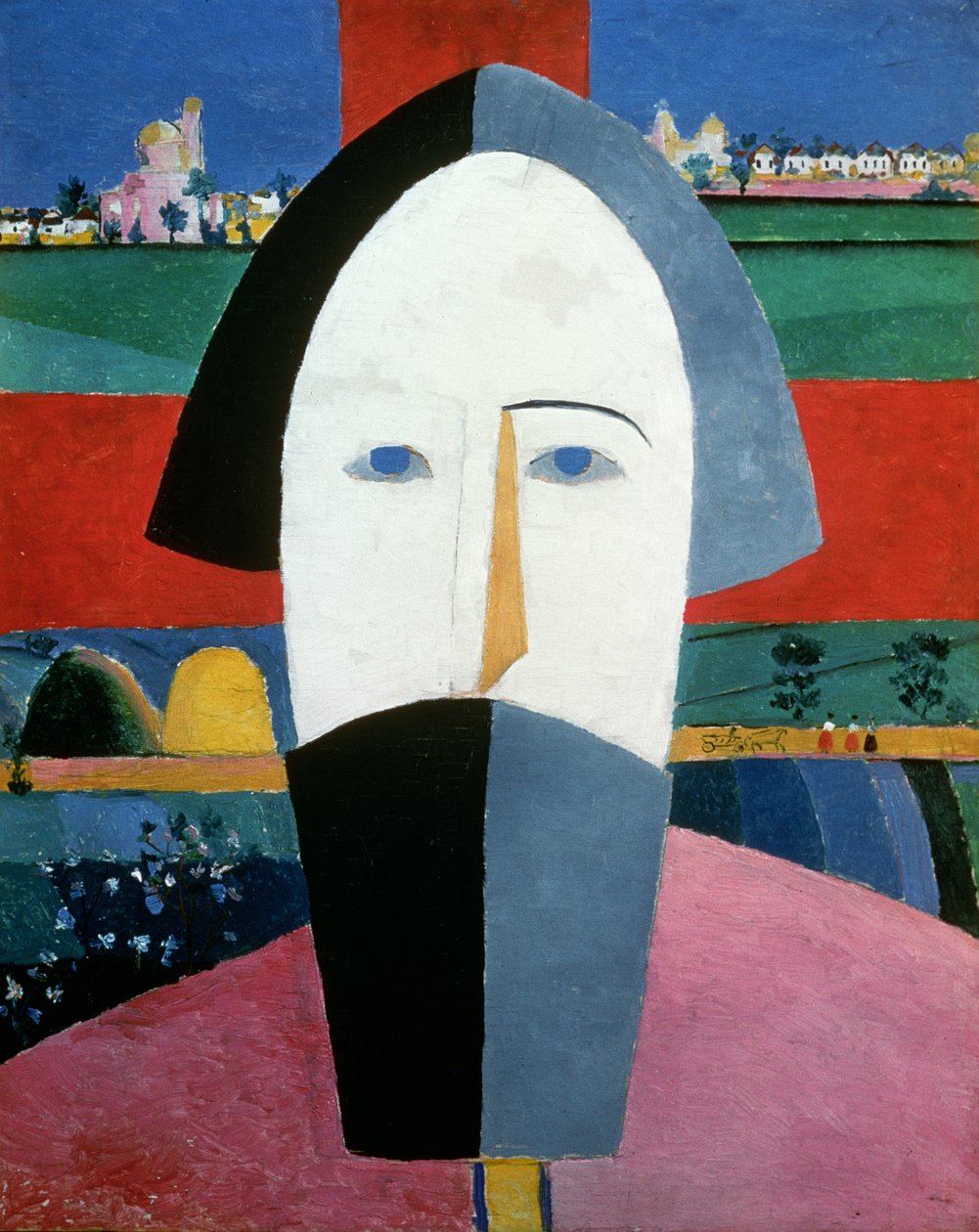 A paraszt feje, 1929-32 körül (olaj, vászon) alkotó: Kazimir Severinovich Malevich