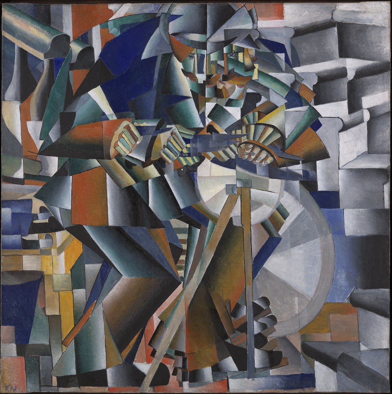 A késdaráló vagy a csillogás elve, 1912-3 alkotó: Kazimir Severinovich Malevich