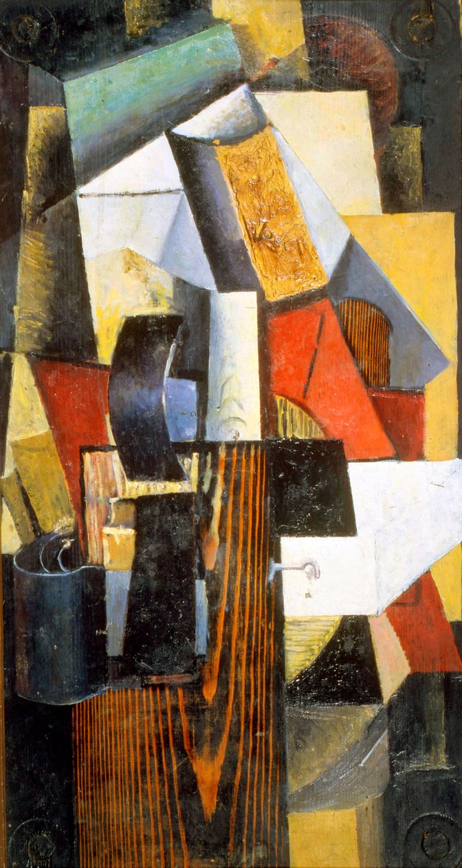 A Nonstop állomás. Kuntsevo, 1913 alkotó: Kazimir Severinovich Malevich