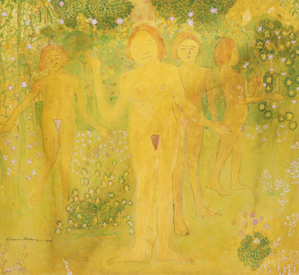A kísértés titka, 1908 alkotó: Kazimir Severinovich Malevich