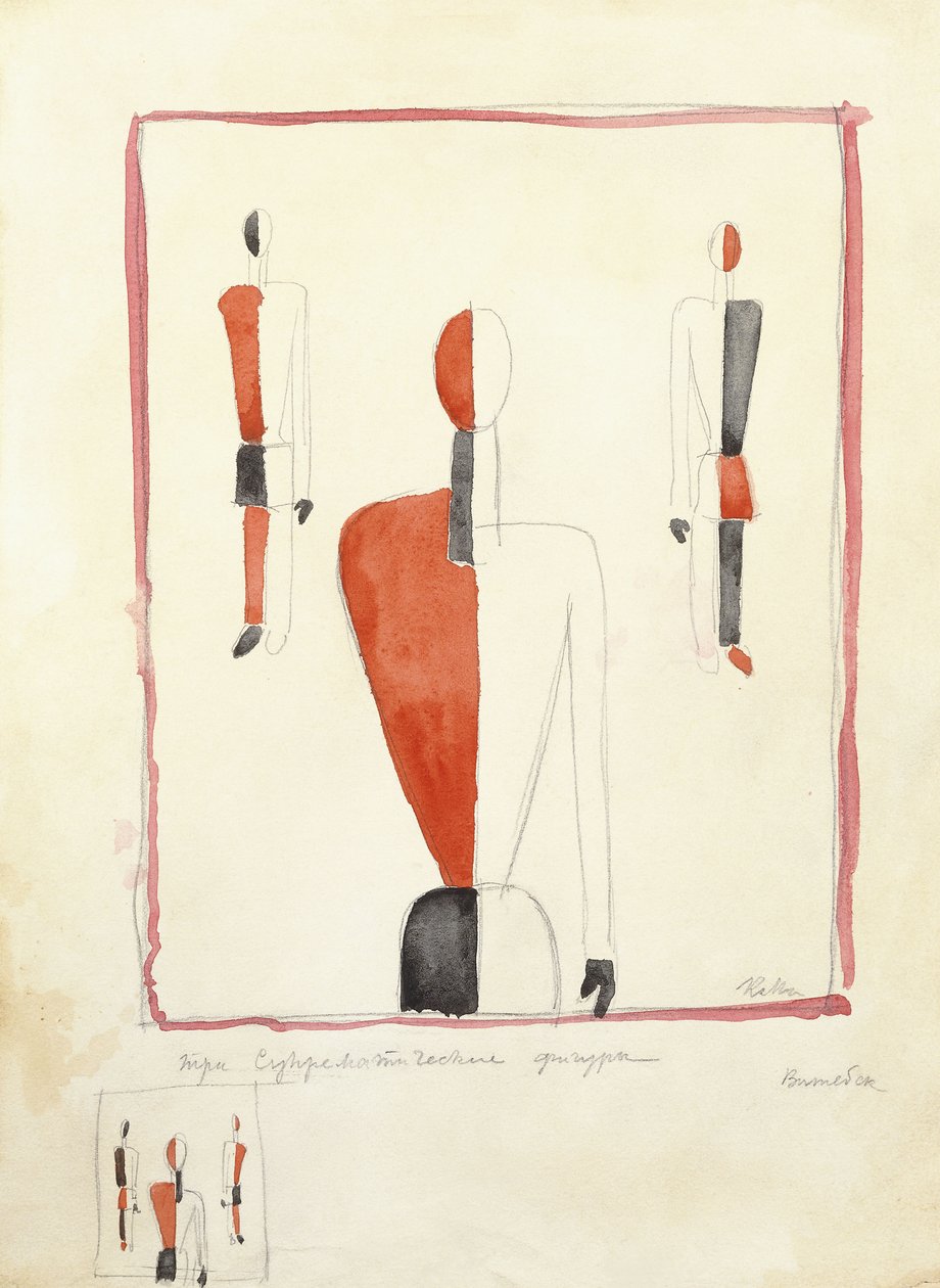 Három szuprematista alak, c. 1921-2 alkotó: Kazimir Severinovich Malevich