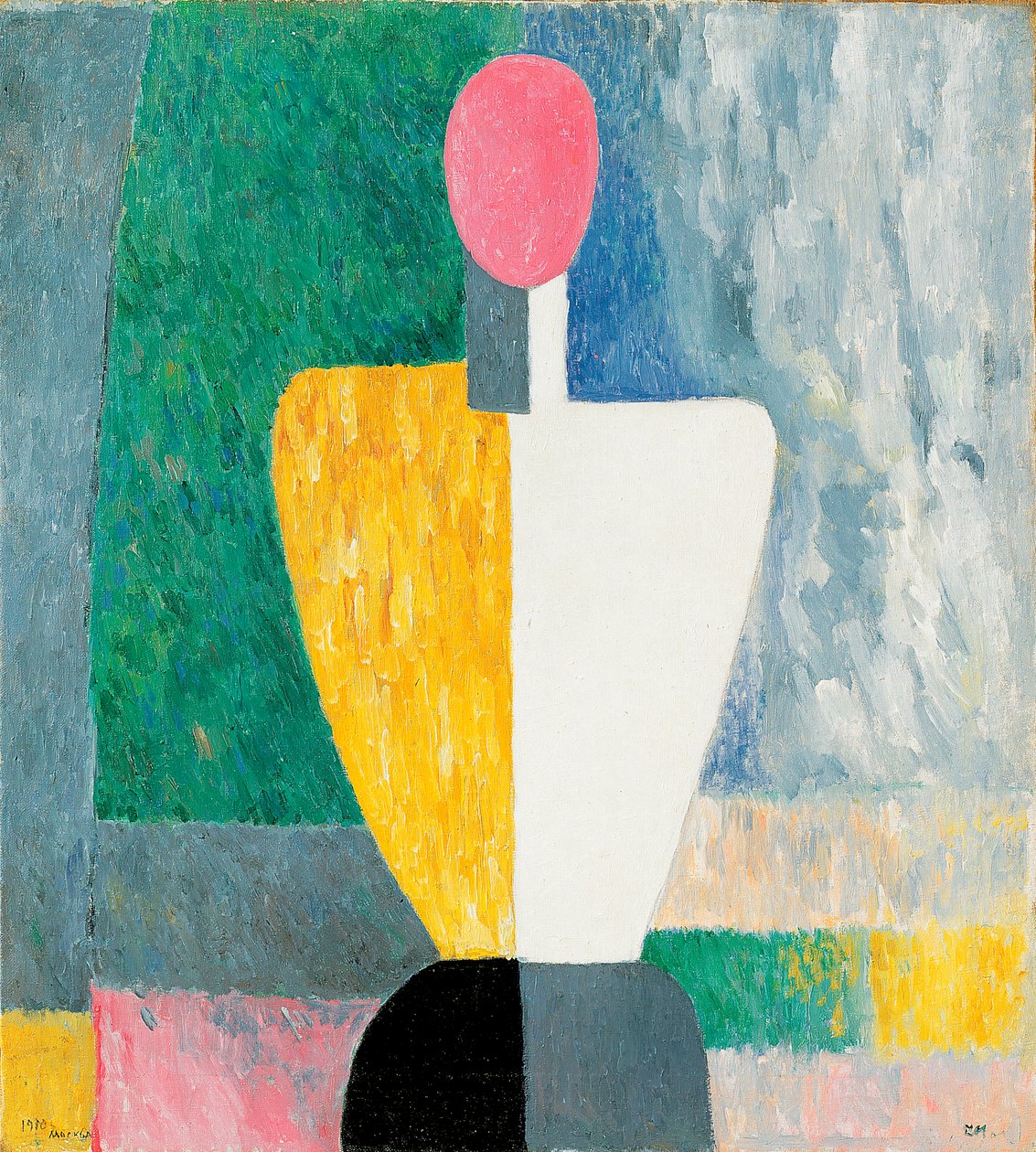 Torzófigura rózsaszín arccal, 1928-1932. alkotó: Kazimir Severinovich Malevich